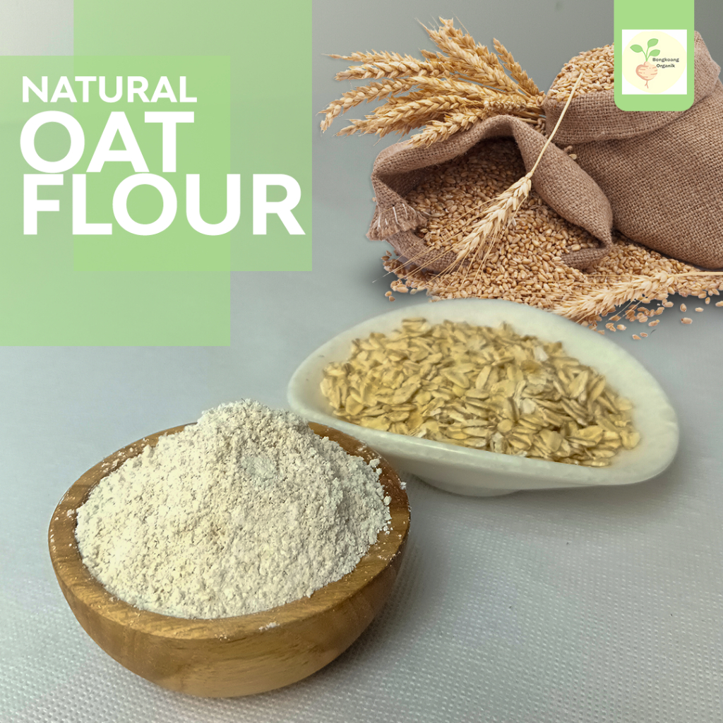 

ADY78 Natural Oat Flour 1Kg - Tepung Oat, Fine Grade, Oatmeal