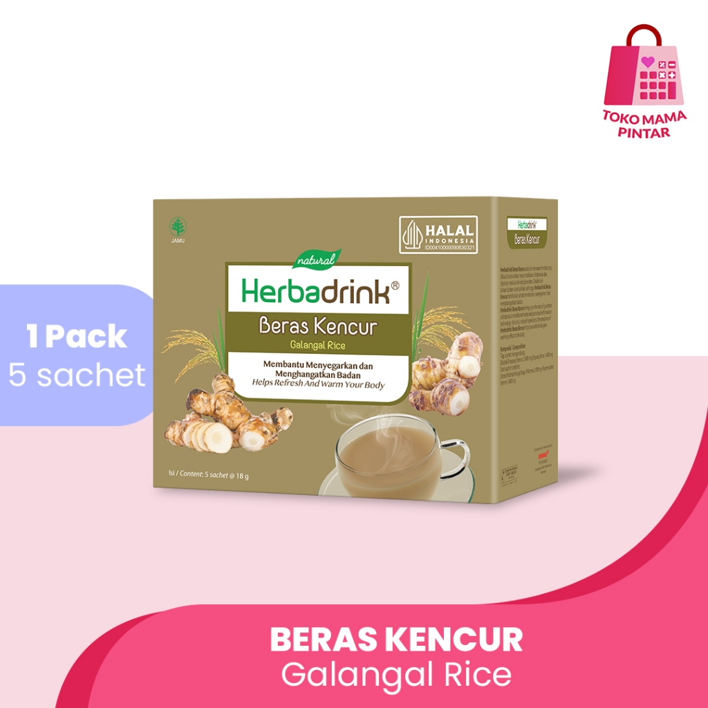 

Herbadrink Beras Kencur Serbuk Minuman Segarkan dan Hangatkan Badan