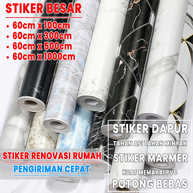 【grandmaster】stiker dinding dapur wallpaper dapur glossy wallpaper dapur marmer wallpaper dapur moti