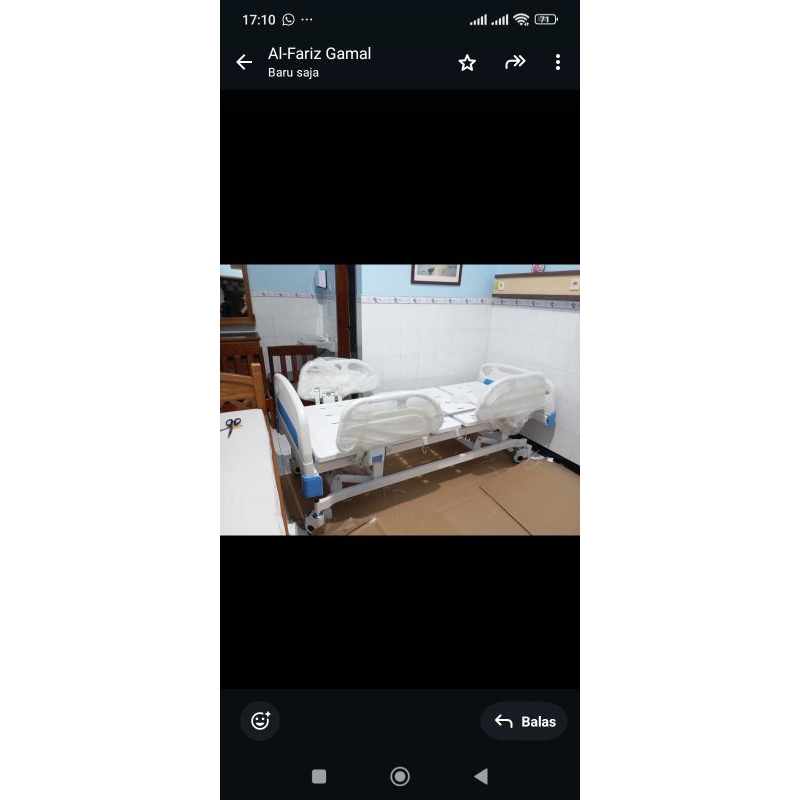 Bed pasien 3 Crank electrik sellaco / Ranjang pasien elektrik 3 crank