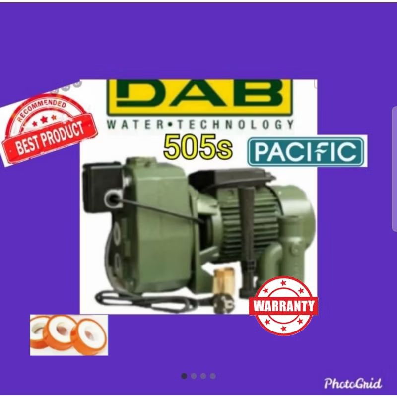 Bergaransi pompa air Dab Inter DP 505 S jet pump Non tabung tangki 50 meter san ei shimizu 503