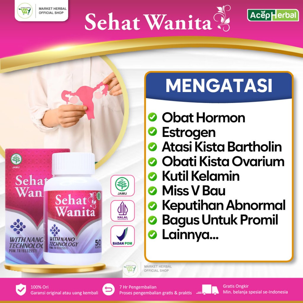Sehat Wanita Solusi Tepat Obat Hormon Estrogen Wanita Pengaktif Hormon Kewanitaan Herbal Alami 100 K