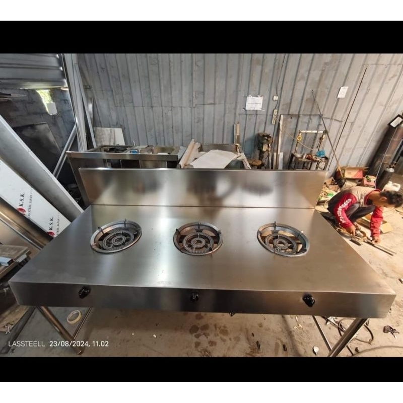 Table Gas Stove 3Tungku ( 1000 api )