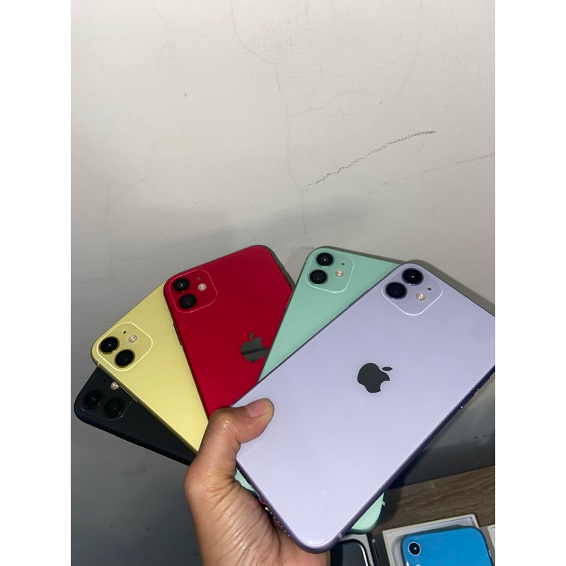 iphone 11 128gb originaal ex inter free softcase antigores fullset box
