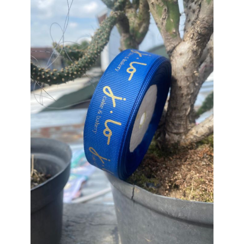 

RB pita grossgrain costum, 3hari jadi/pita sablon/pita hampers