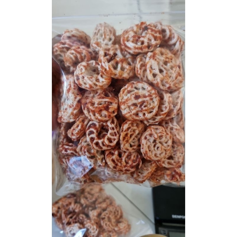 

KERUPUK SEBLAK PEDAS GURIH 500GR