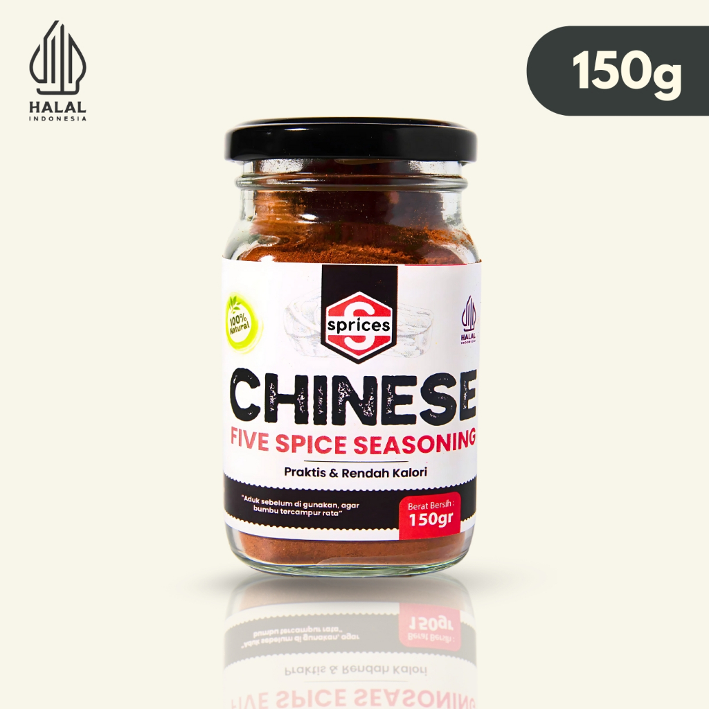 

Sprices Chinese Five Spice Seasoning Powder Bumbu Marinasi Ngohiong Bubuk Serba Guna 150g