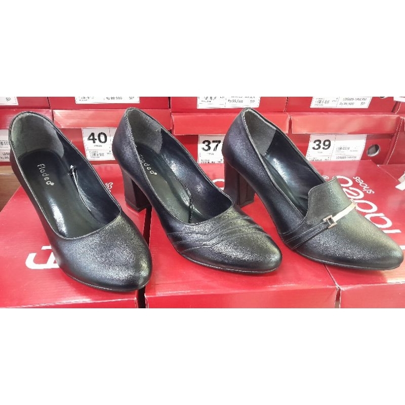 sepatu heels tahu 5cm sepatu kerja/pantofel wanita fladeo original