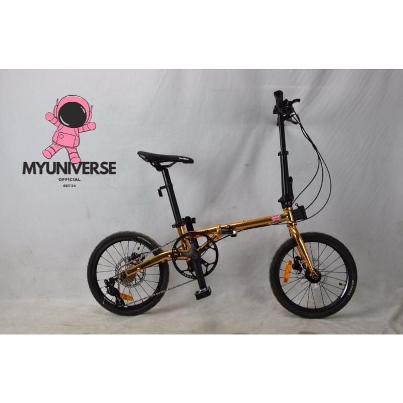 SEPEDA LIPAT 16 SAKONI WORKS ALPHA 10SP HYDRAULIC HOLLOW CRANK KENDA MURAH