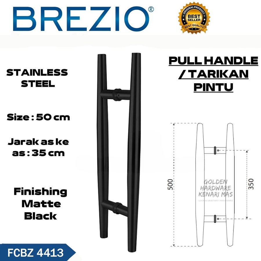 BREZIO PHBZ 4413 Pull Handle Gagang Pintu Rumah Minimalis 2 Daun 50CM