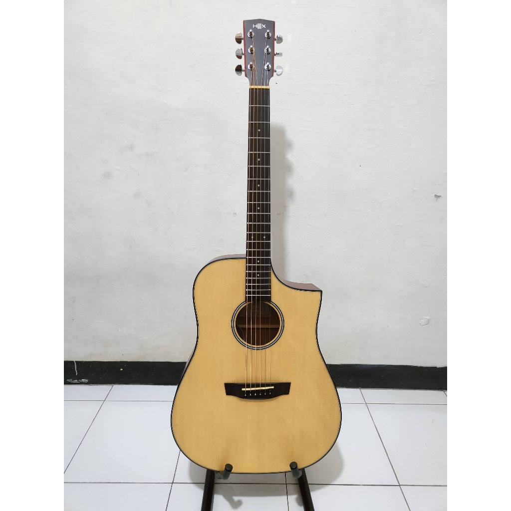Gitar Akustik Elektrik HEX D100 CEM (BARU)