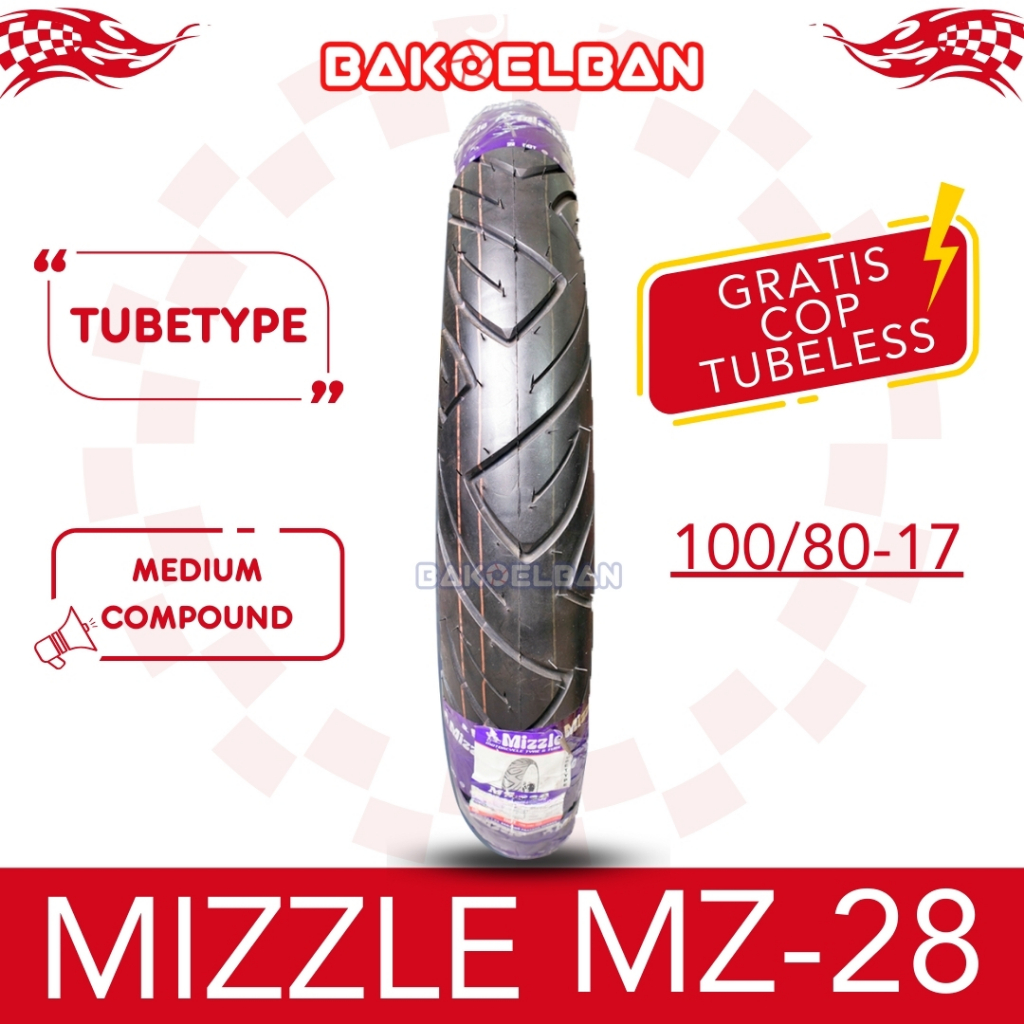 BAN TUBETYPE MIZZLE MZ-28 100/80-17