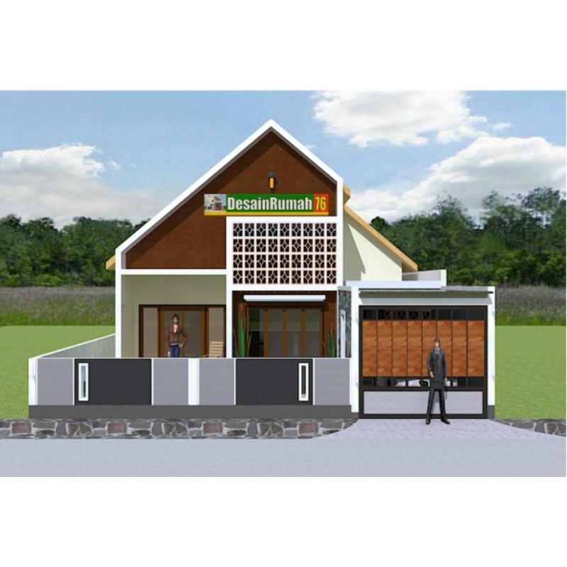 RUMAH MINIMALIS, RUMAH UKURAN 10x15, 4 kamar tidur+kolam renang. Paket desain rumah