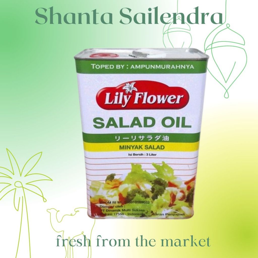 

SALAD OIL LILY FLOWER 3 LITER