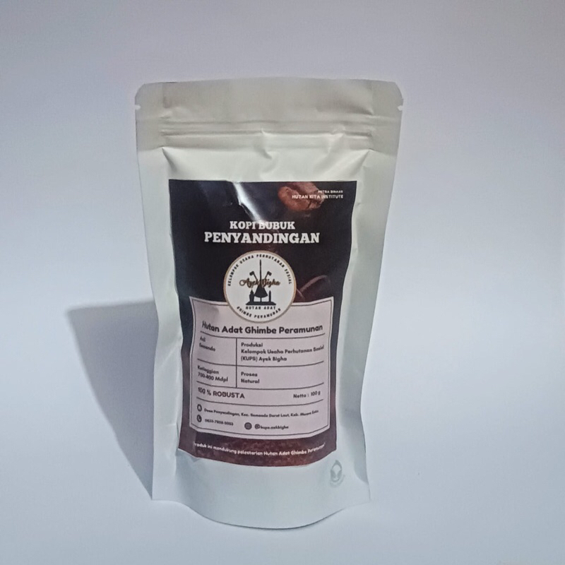 

Kopi robusta bubuk original 100% asli semendo hutan adat puyang sure rimbe peramunan 100gr