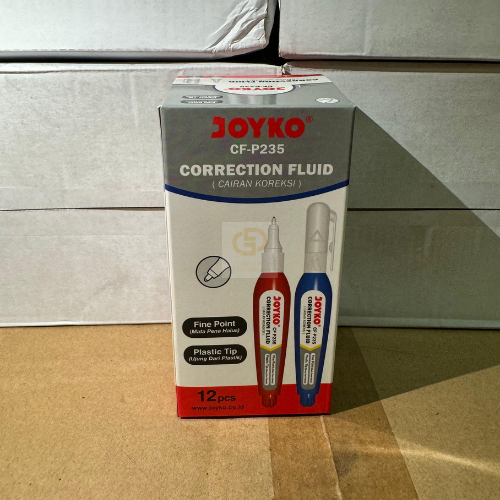 

(1 LUSIN / 12 PCS) Correction Fluid Cairan Koreksi Penghapus Cair Joyko CF-P235
