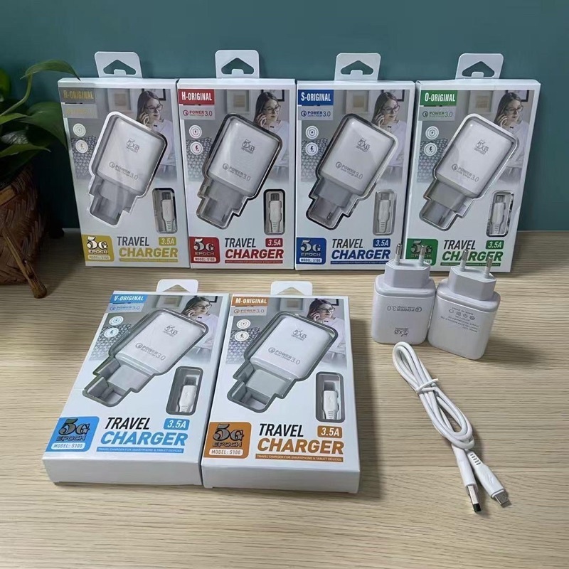 [DARMA] tc s100 branded charger micro & tipe c