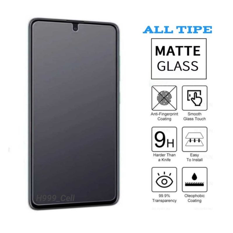 Anti Gores Matte Glass Oppo A3 A3X A60 A1K A3S  A5S A7 A7N A8 A80 A9 A11 A1K A11K A11X Oppo A12 Oppo
