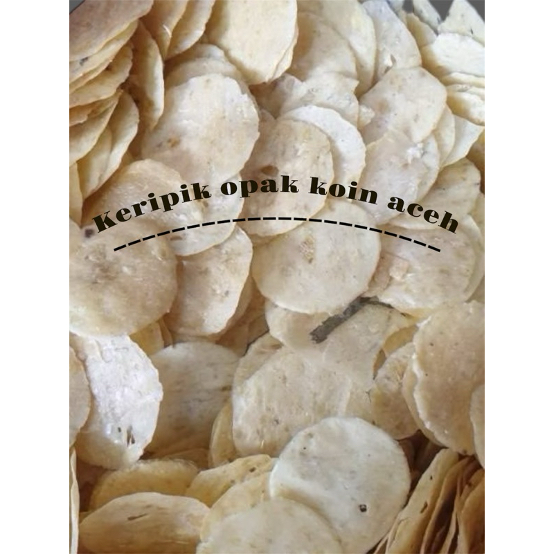 

Keripik opak koin khas aceh 1 kg | keripik raja opak