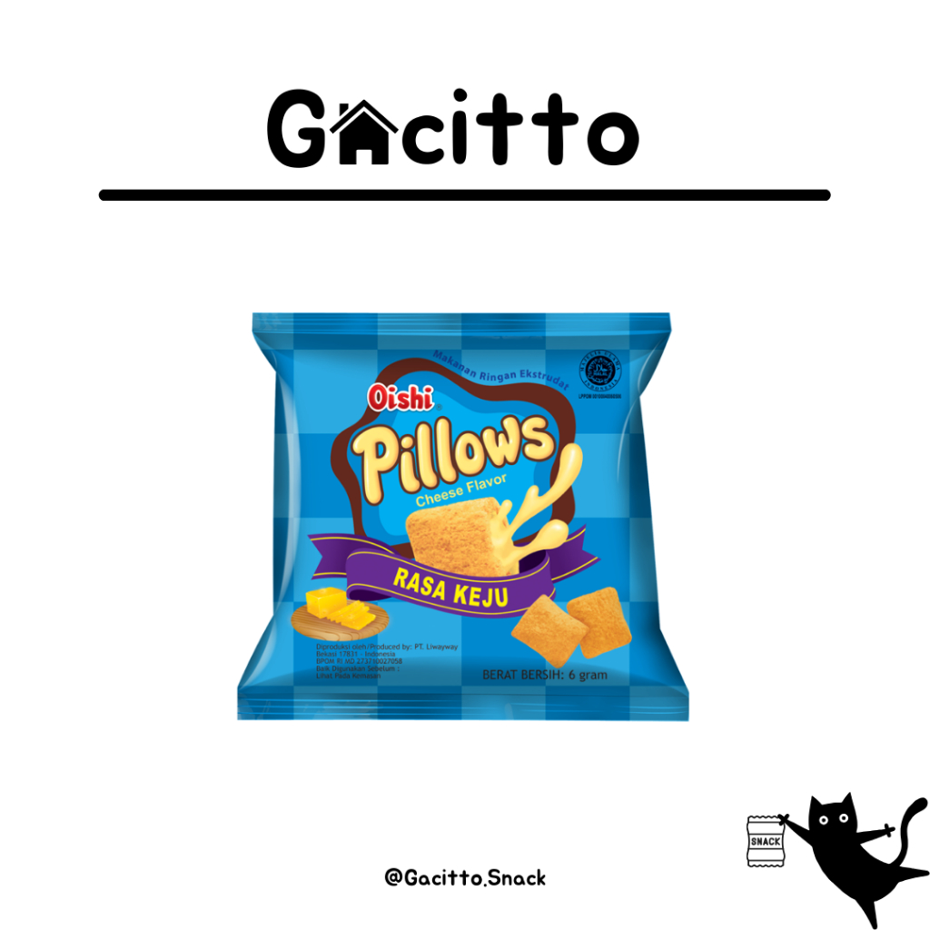 

Oishi Pillows Keju - 6 Gr