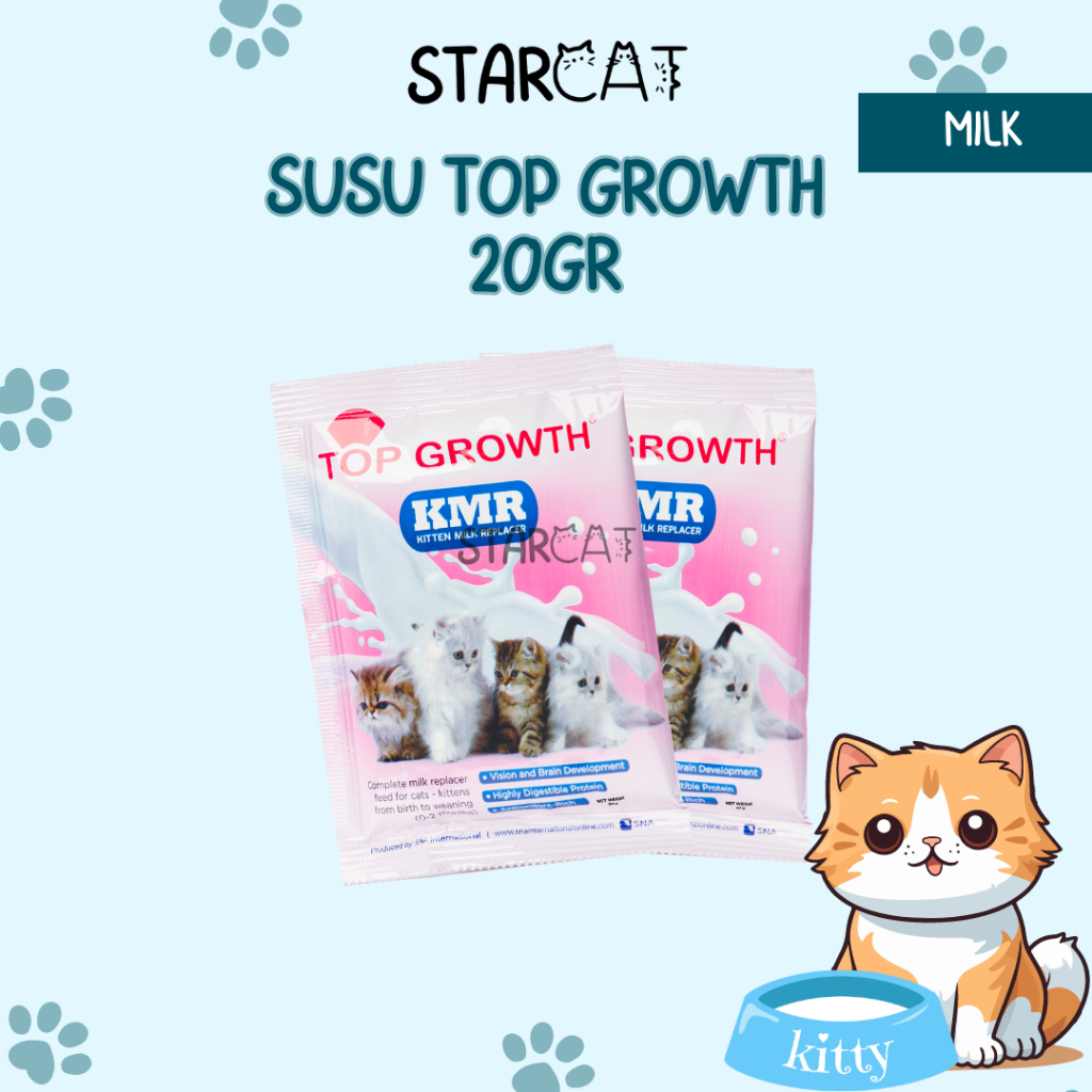SC Top Growth Susu Kucing Sachet 20gr Kitten Bayi Anak Dewasa