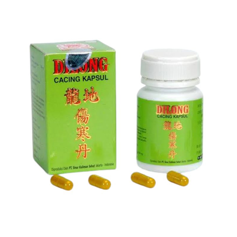 DILONG CACING KAPSUL 20' KAPSUL CACING OBAT DEMAM TIPES DI LONG TILUNG OBAT TIFUS Dilong ( Kecil )