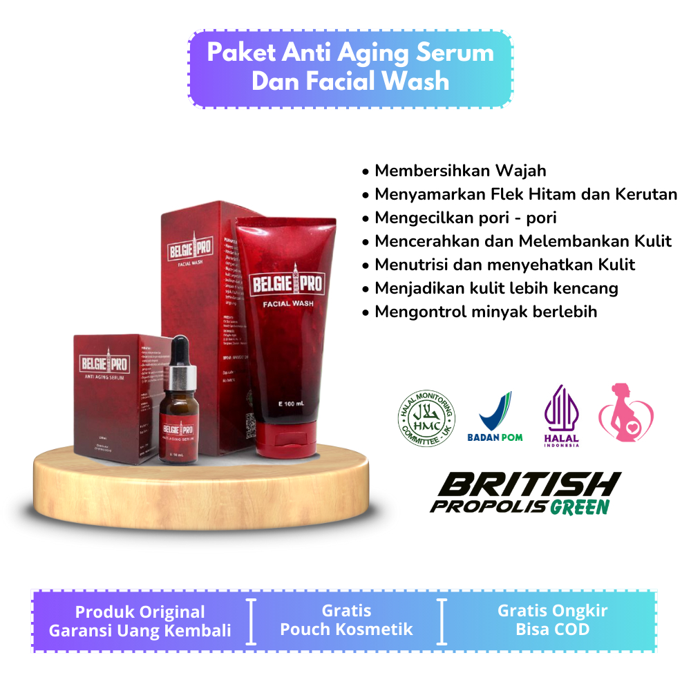 Belgie Pro - Wash & Serum Paket Hemat Perawatan Wajah