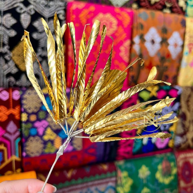 Bunga cucuk bali besar | bunga tusuk emas | kembang goyang semanggi | cucuk sandat emas