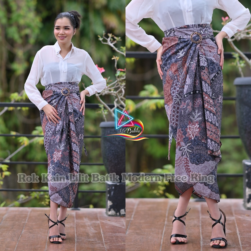 Bali.la™ Rok Kain Lilit Batik Modern Rok Wanita Simple Free Ring Rok Lilit Batik: Pesona Budaya yang