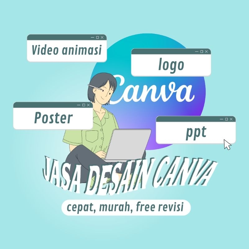 jasa desain canva (poster, infografis, logo, ppt, video animasi)