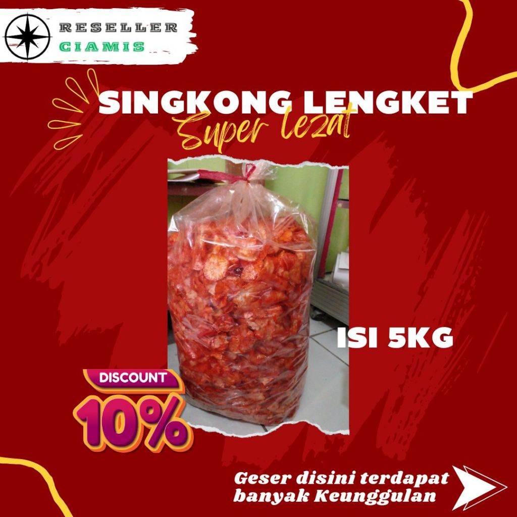

Singkong Lengket Isi 5Kg/2.5Kg Baru Enak Paling Murah Dari Grosir Terbaik