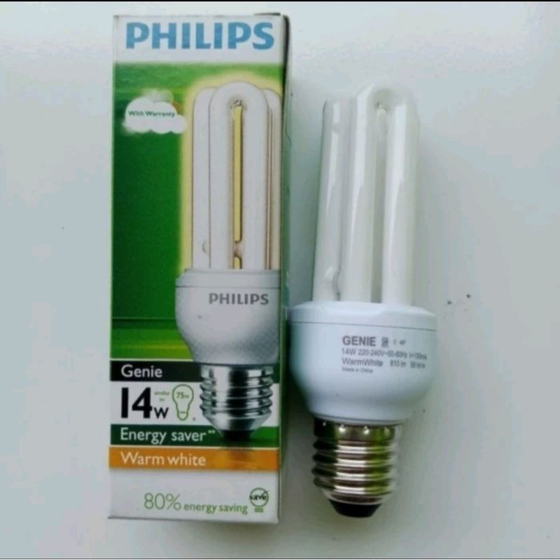 Lampu Philips GENIE 14 Watt | Cahaya Kuning | Warm White E27