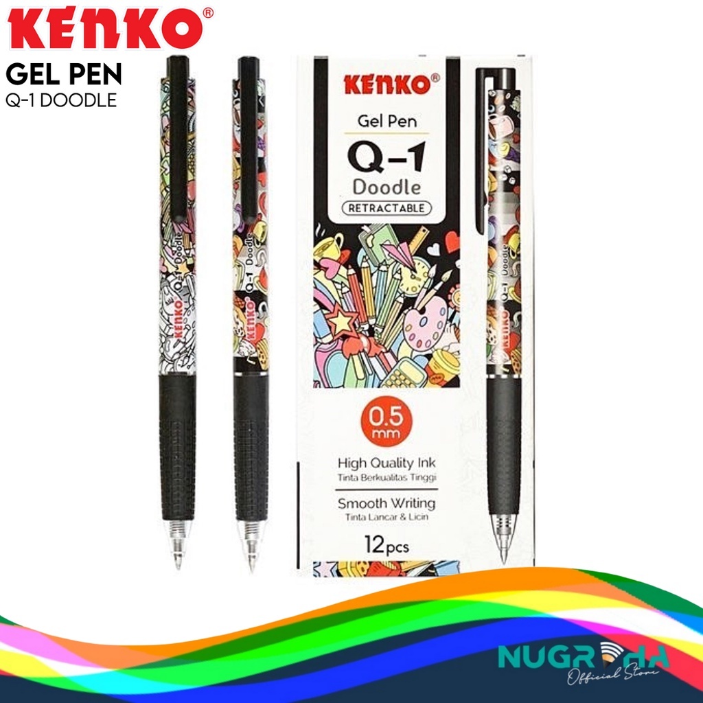 

BALLPOINT / PULPEN / PENA GEL KENKO Q-1 DOODLE