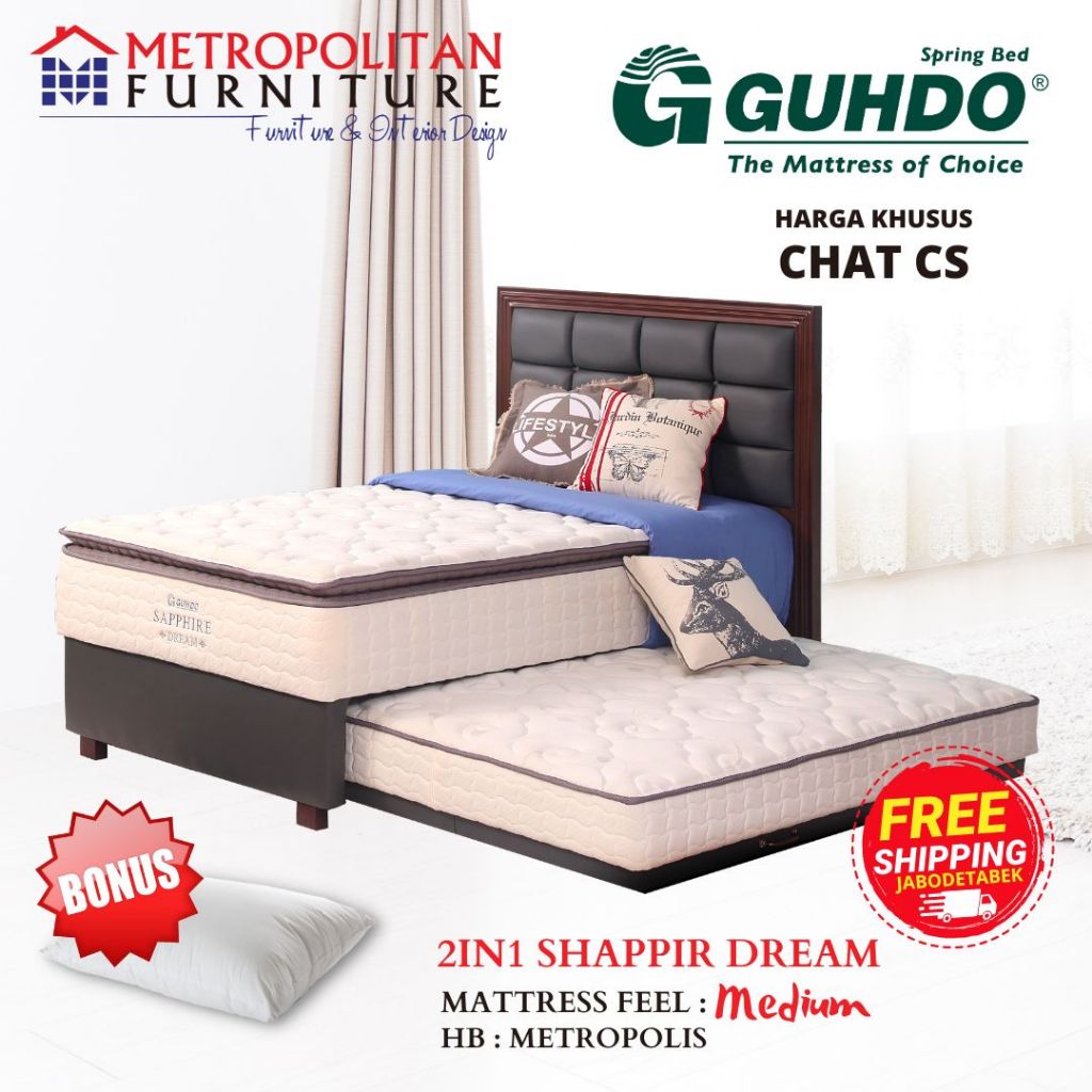 Guhdo Spring bed 2in1 Sapphire Dream Set Metropolis