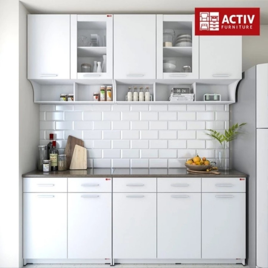 Rak Dapur Kitchen Set Bawah Meja Dapur 2-3 Pintu Lemari Sayur ACTIVE