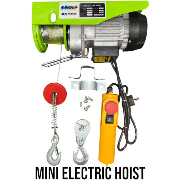 Electric Hoist 600 KG Katrol Listrik PA600 Katrol Elekrik Electric Wire Rope Hoist 600KG