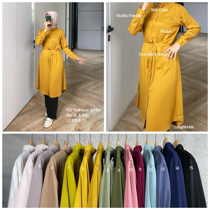 long tunik twill by nurama