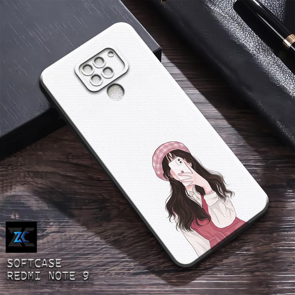 (TB47) Sofcase Lentur Bahan Karet REDMI NOTE 9 | Kesing Keren Lucu Aesthetic | Case Premium Girl