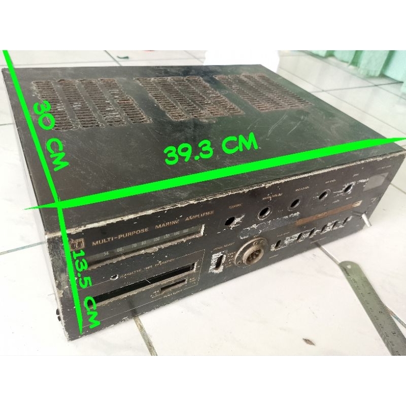 box bekas amplifier, bahan plat besi tebal berat hampir 4kg sudah murah