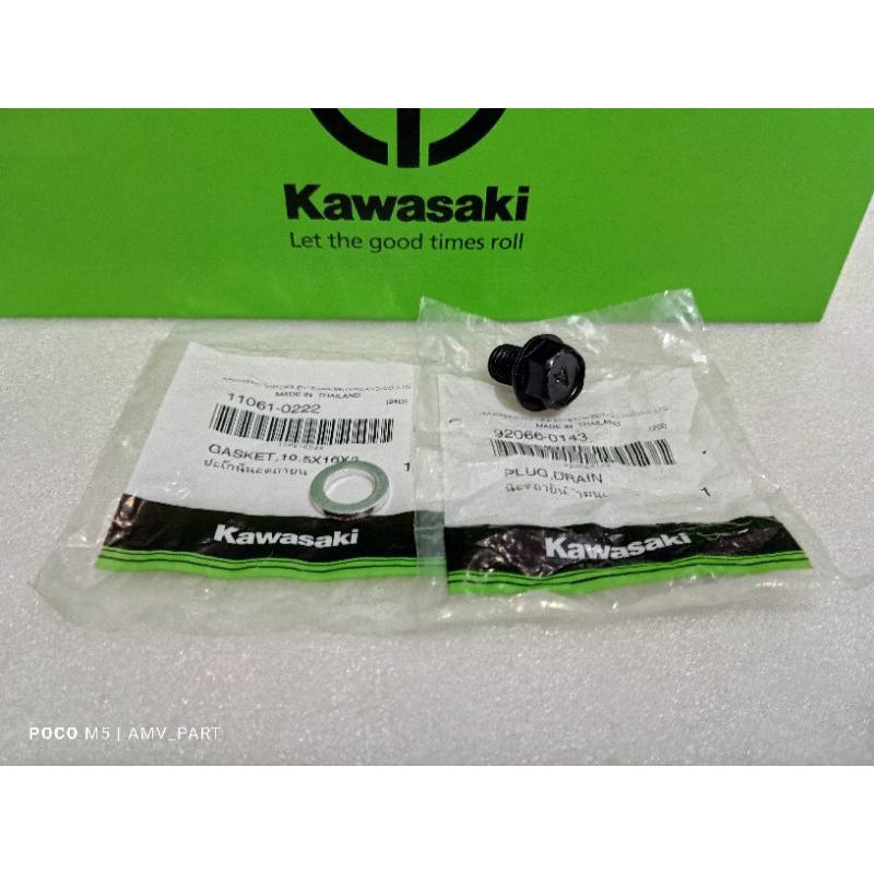 Baut oli z250 ninja rr mono z250sl+ring baut pembuangan oli z250sl Ninja RR Mono Original kawasaki K