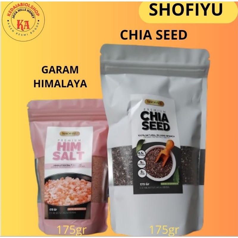 

GARAM HIMALAYA CHIA SEED SHOFIYU PREMIUM 100% NATURAL ORGANIK HALAL BPOM