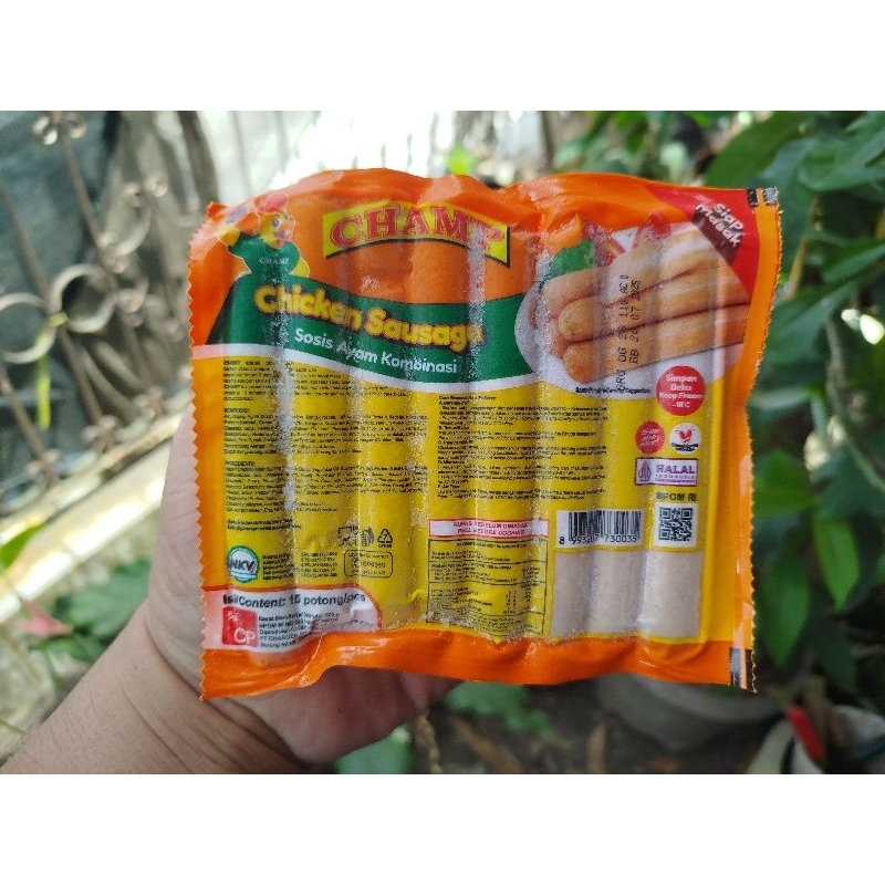 

Champ Sosis Ayam (isi 15pcs) Kemasan 375gram.