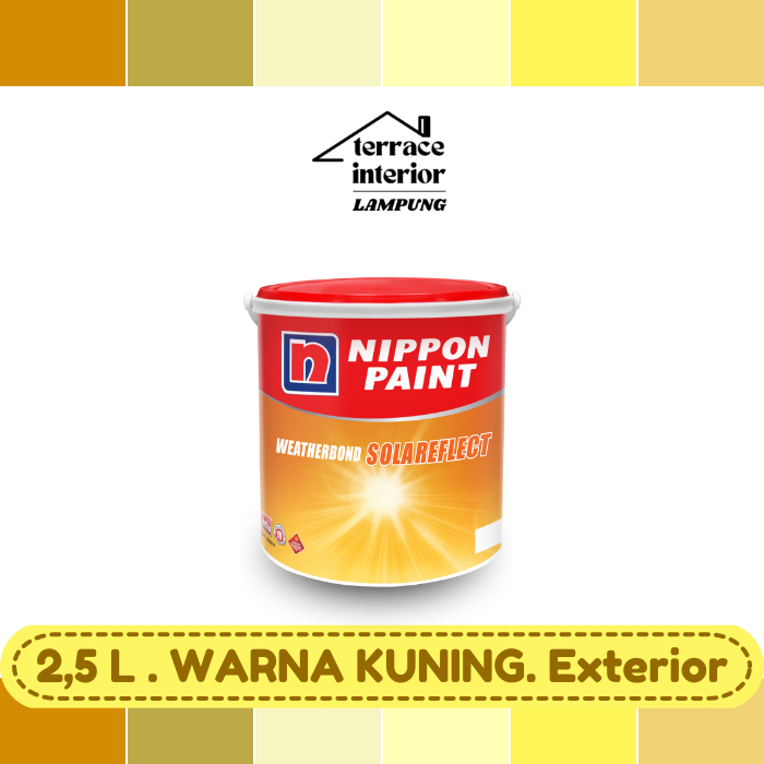 Cat Tembok Exterior Solareflect Nippon Paint Warna Kuning 2.5 L