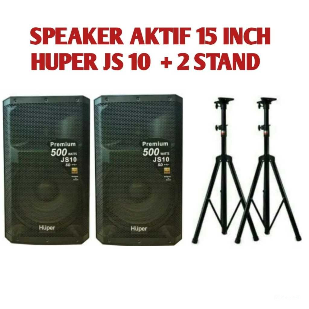 Huper Speaker Aktif JS 10 - 15 Inch Original Speaker Aktif Huper JS10 500 watt