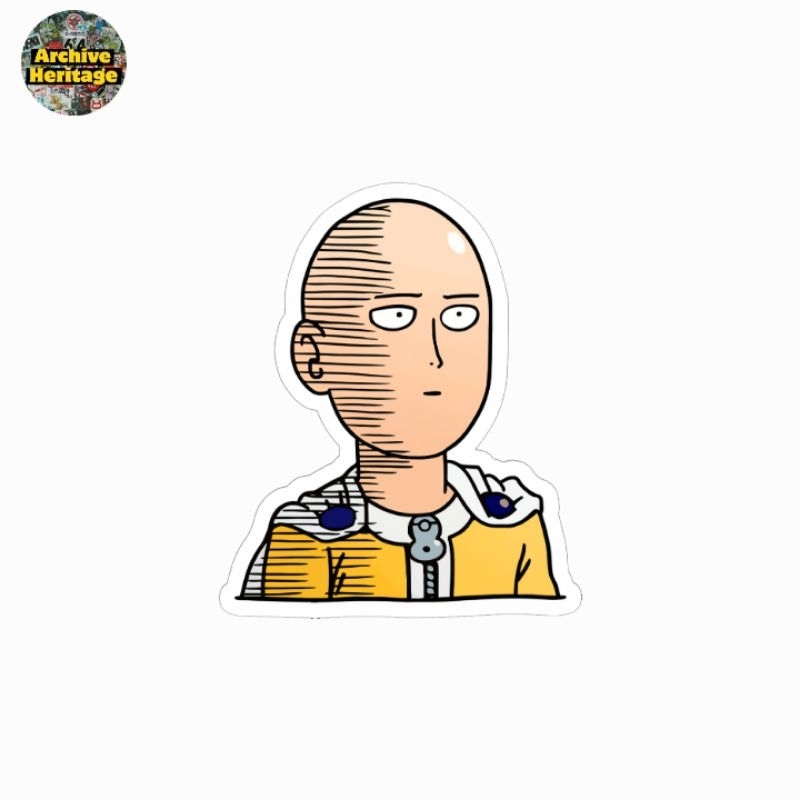 

sticker Saitama One Punch Man anime kartun stiker