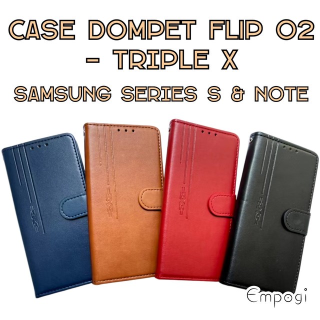 CASE HP MODEL FLIP DOMPET 02 SAMSUNG SERIES S DAN NOTE MURAH