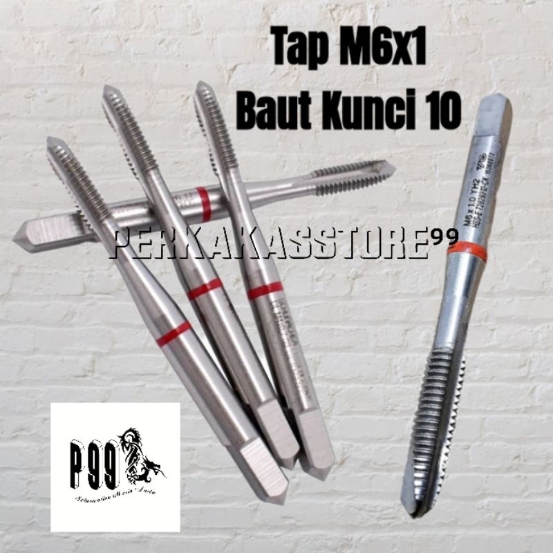 Tap po lurus M6×1 WG korea....tap bubut tap ulir drat m6×1.0 hss untuk baut 10