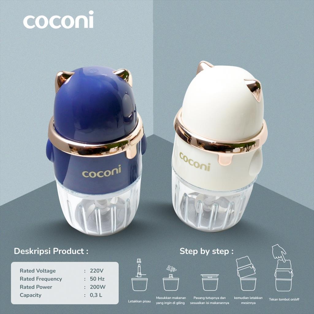 COCONI Food Blender - Blender Mini Penghalus Makanan Bayi MPASI Coconi