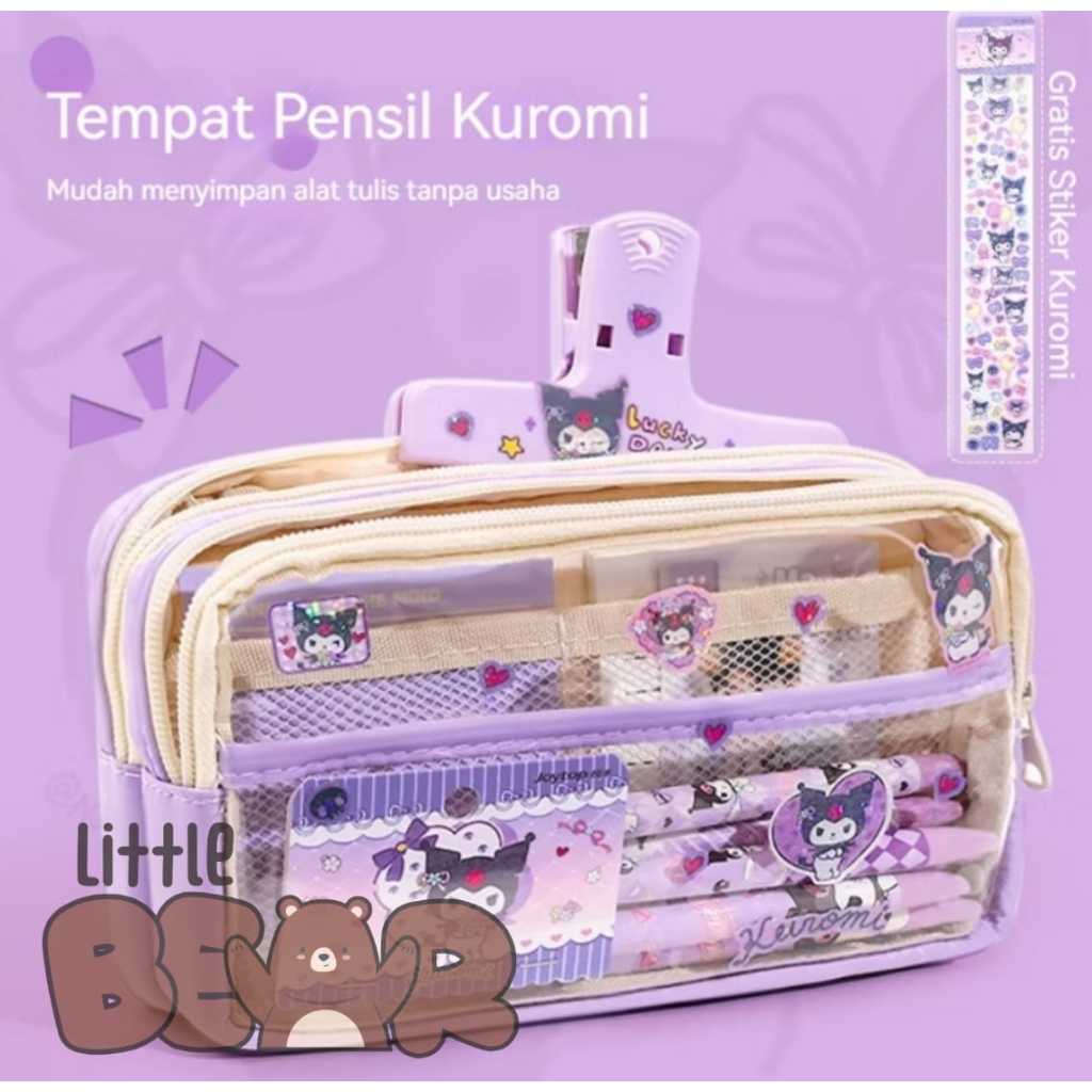 

TEMPAT PENSIL AESTHETIC TRANSPARAN DENGAN STICKER BERKAPASITAS BESAR / KOTAK PENSIL LARGE CAPACITY