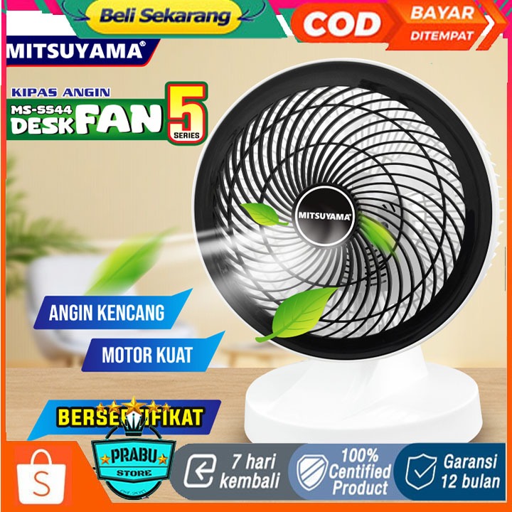 KIPAS ANGIN MEJA 10 INCH MITSUYAMA DESK FAN 10 INCH KIPAS ANGIN DUDUK 10 INCH KIPAS ANGIN SUPER NEW